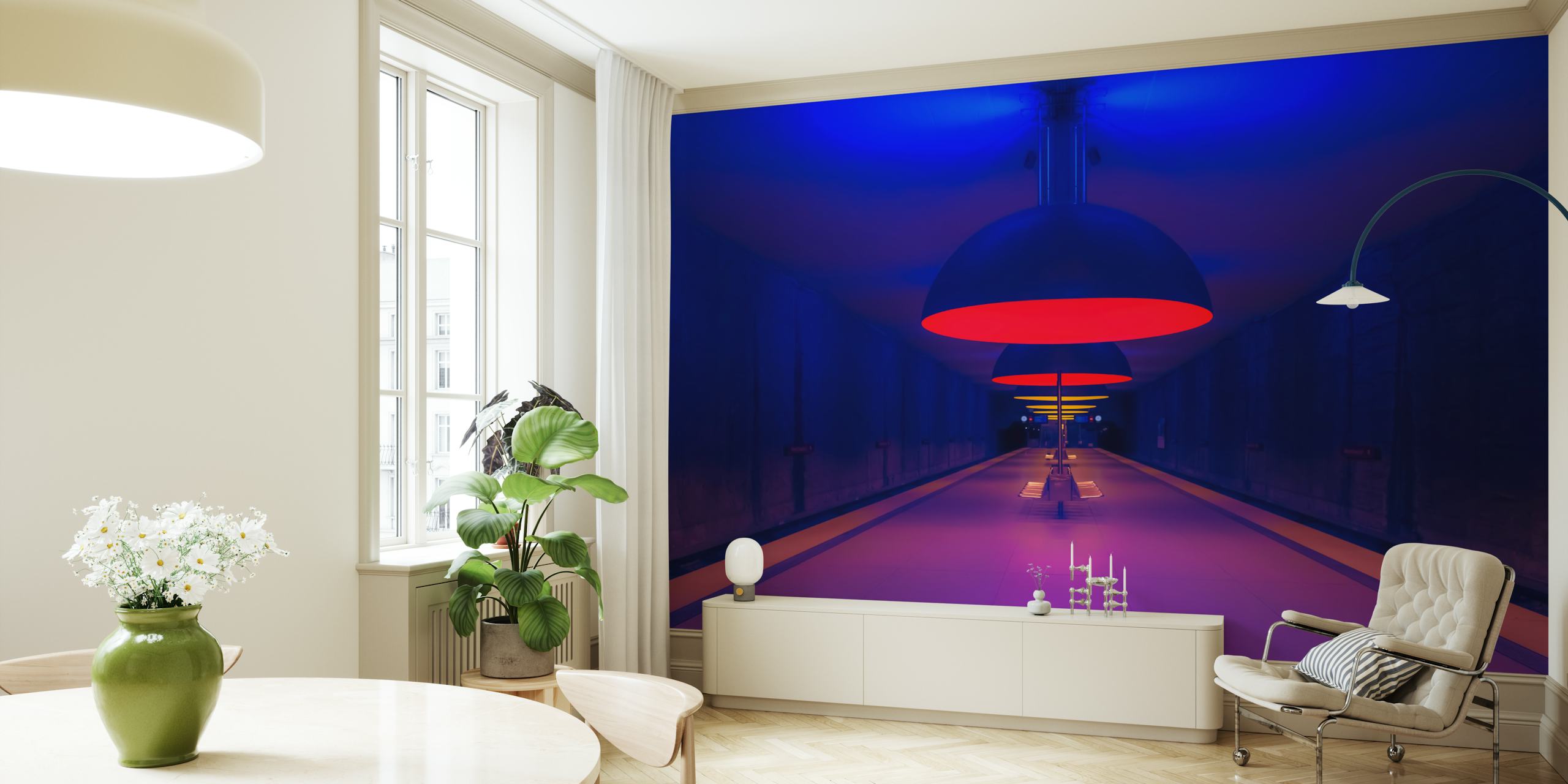 Underworld behangontwerp in een kamer